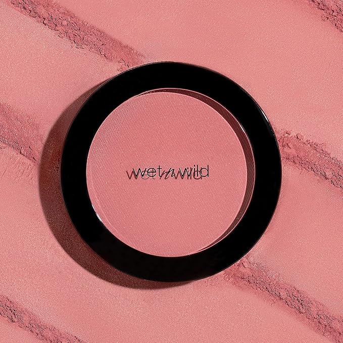 wet n wild Color Icon Blush, Effortless Glow & Seamless Blend infused with Luxuriously Smooth Jojoba Oil, Sheer Finish with a Matte Natural Glow, Cruelty-Free & Vegan - Pearlescent Pink(Packaged)-BrightBean Baby