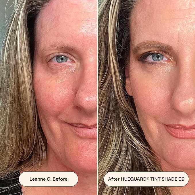 Live Tinted Hueguard Skin Tint SPF 50 - Tinted Mineral Sunscreen with Light-Medium Buildable Coverage With a Hydrating and Radiant Finish - Water and Sweat Resistant, 1.35 fl oz - Shade 09-BrightBean Baby