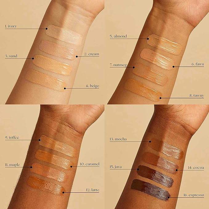 Honest Beauty Fresh Flex Concealer with Niacinamide + Vitamin E + Hyaluronic Acid | Vegan + Cruelty free | Nutmeg, 0.17 fl oz-BrightBean Baby
