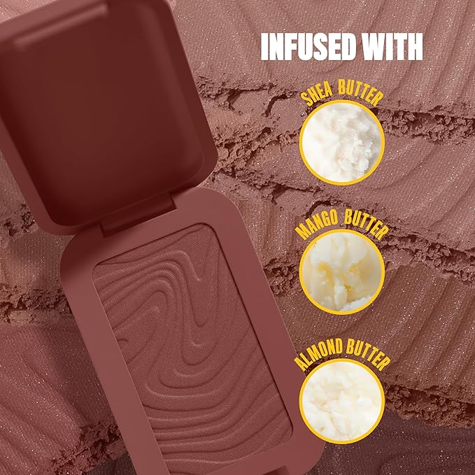 NYX PROFESSIONAL MAKEUP Matte Buttermelt Bronzer, Longwear Face Makeup with Up to 12 Hours of Wear, Vegan Formula - Butta Than U-BrightBean Baby