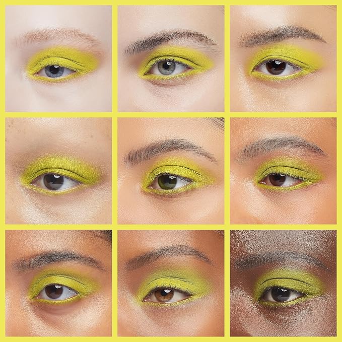 IS'MINE Single Yellow Matte Eyeshadow Powder Palette High Pigment, Longwear, Intense Color Best Yellow Eyeshadow