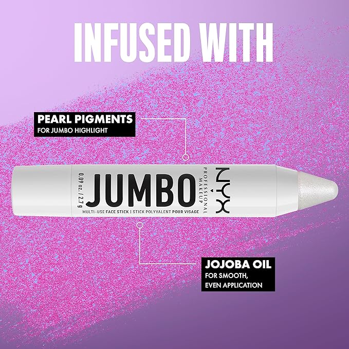 NYX PROFESSIONAL MAKEUP, Jumbo Multi-Use Face Highlighter Stick - Vanilla Ice Cream-BrightBean Baby