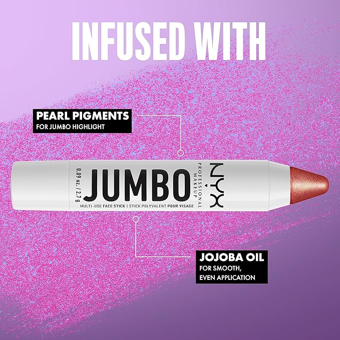 NYX PROFESSIONAL MAKEUP, Jumbo Multi-Use Face Highlighter Stick - Lemon Meringue-BrightBean Baby