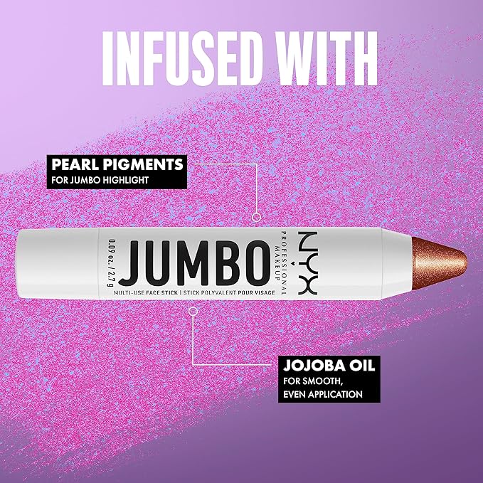 NYX PROFESSIONAL MAKEUP, Jumbo Multi-Use Face Highlighter Stick - Flan-BrightBean Baby