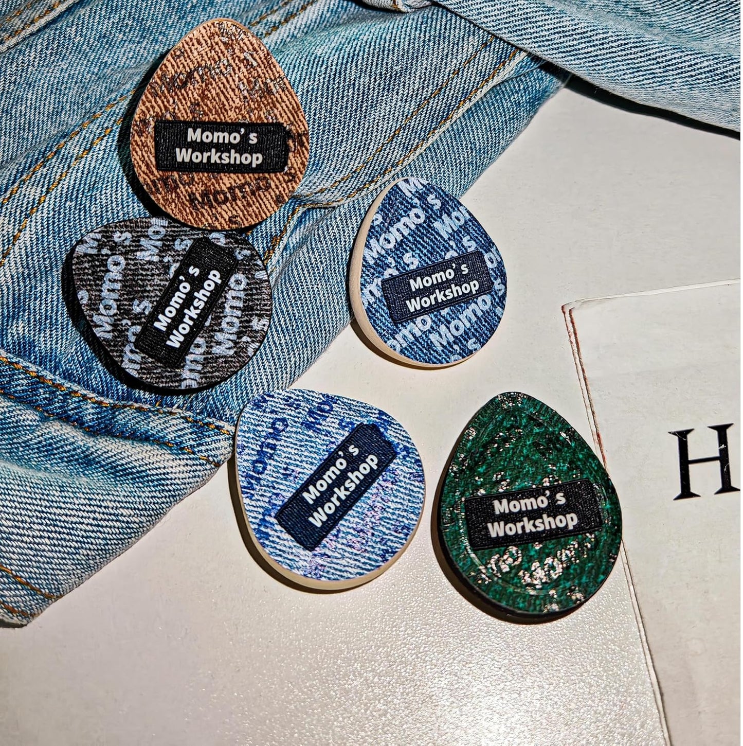 Mini Denim Makeup Sponge Set, Multi-Use Mini Makeup Blenders Sponge for Liquid/Cream/Concealer/Blush/Highlighter, Perfect for Detail Work & Travel,5PCS Mini Concealer Puffs with Storage Case-BrightBean Baby