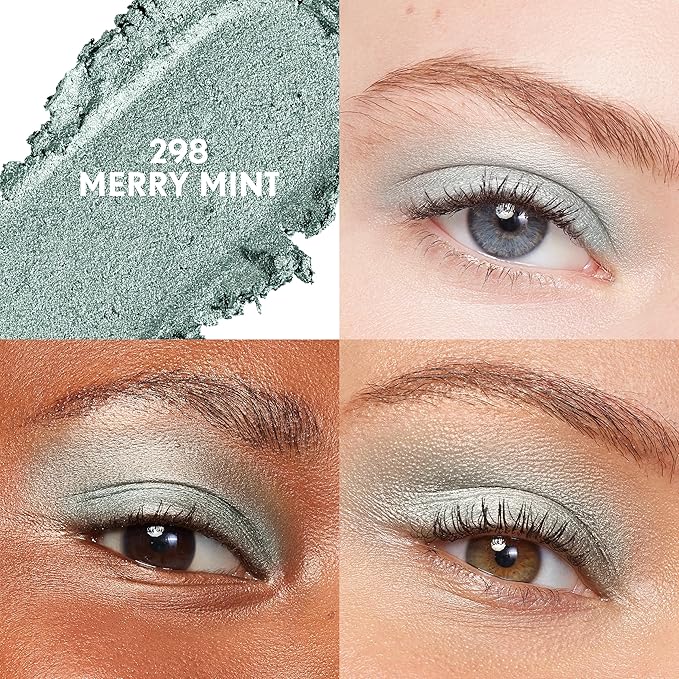 Covergirl Clean Multiline Eyeshadow Pencil, 298 Merry Mint, Vegan Formula, Shimmer Eyeshadow, Easy Application, Glides on Effortlessly, Blends Perfectly, 0.05oz