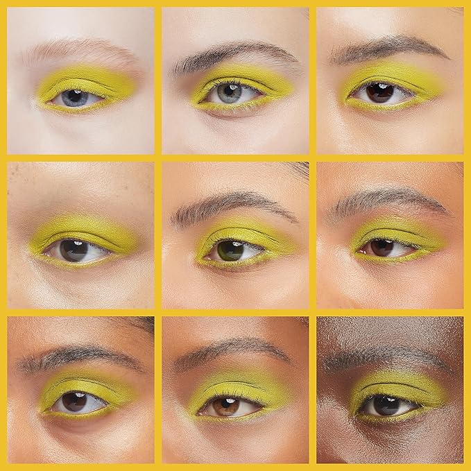 IS'MINE Single Eyeshadow Powder Palette High Pigmented Vegan Yellow Matte Eye shadow Makeup Singles (#11)