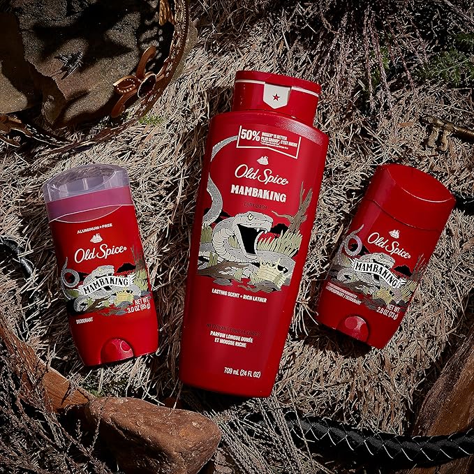 Old Spice Body Wash for Men, MambaKing, 24 oz (Pack of 4)-BrightBean Baby
