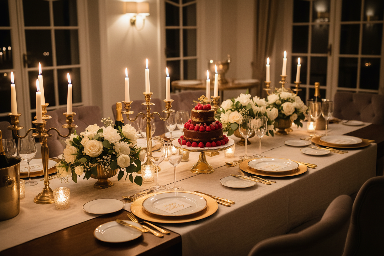 How to Style a Table for a Birthday Dinner