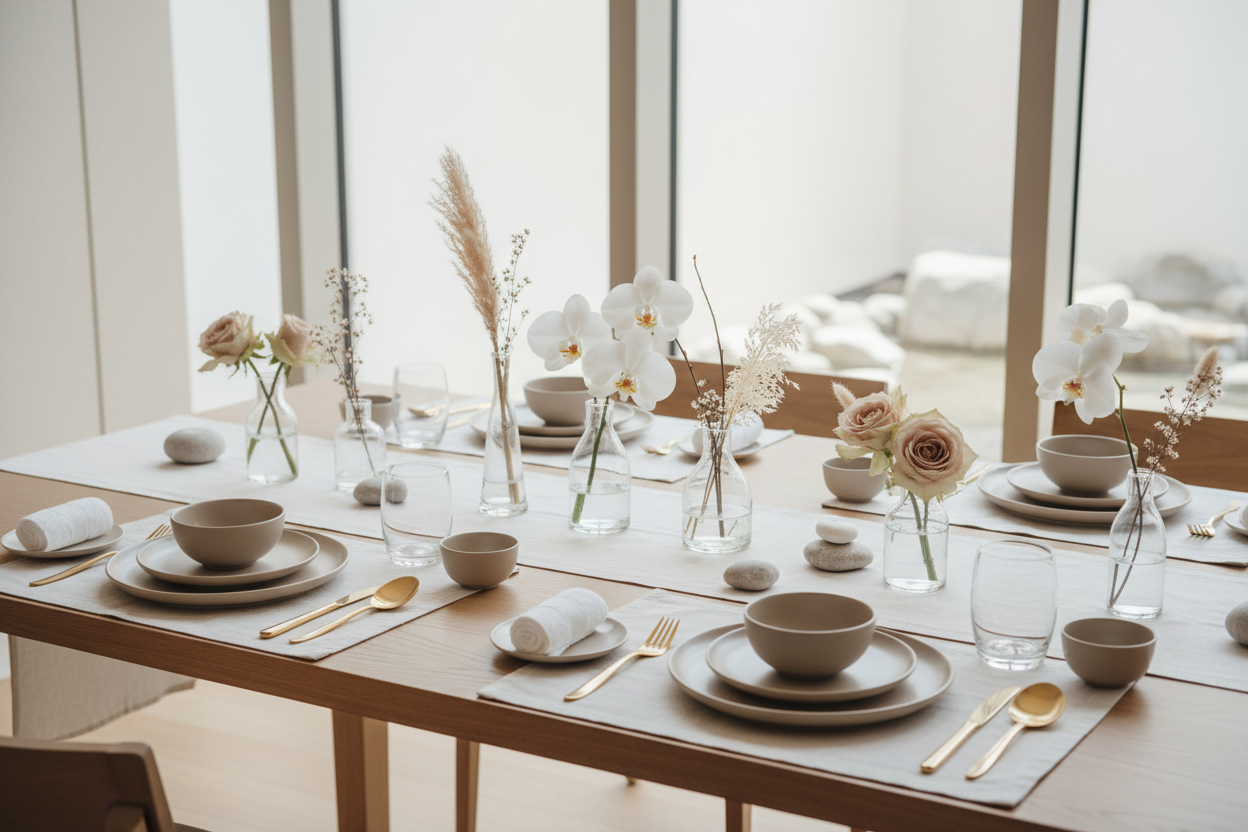 Elegant Minimal Table Decor Ideas