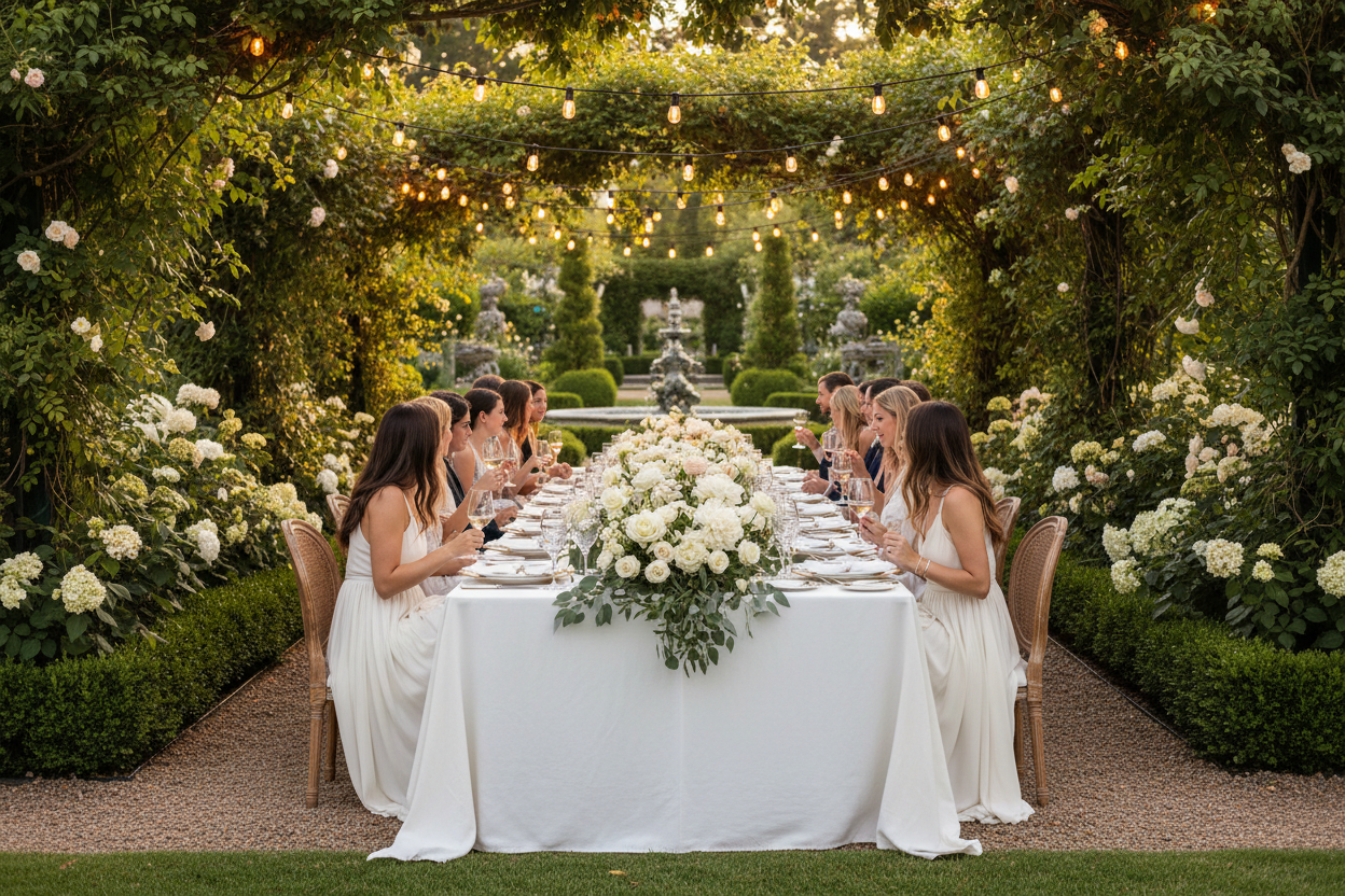 Luxury Outdoor Garden Party Setup