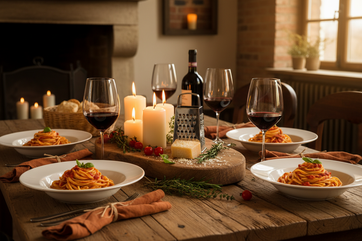 Building a Restaurant-Inspired Pasta Table