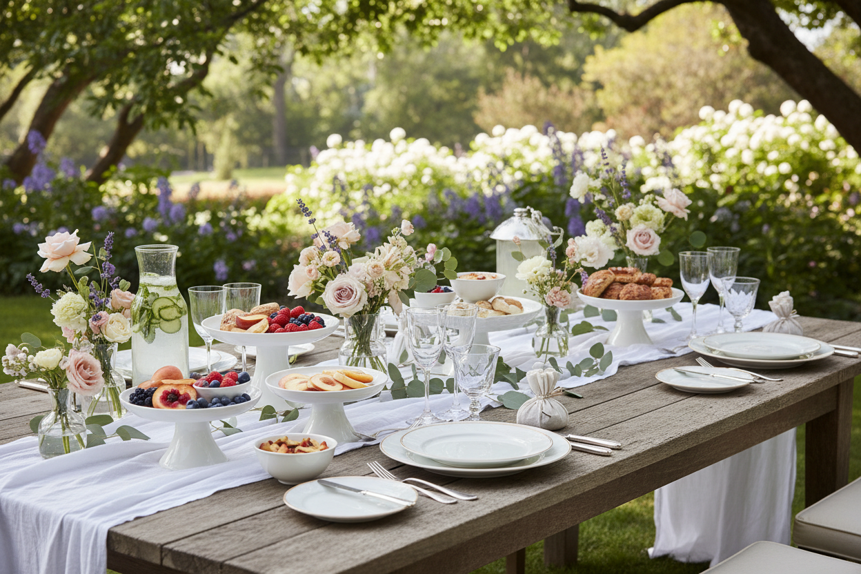 Luxury Outdoor Brunch Setup
