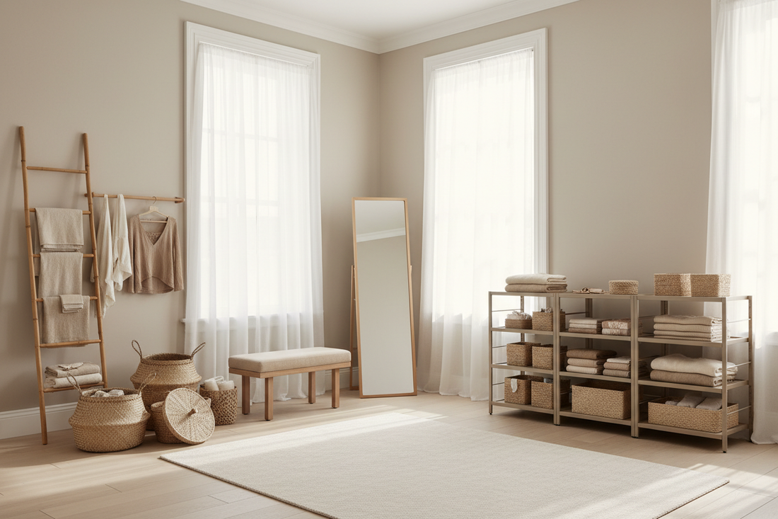 How to Create Storage in a Room with No Closets