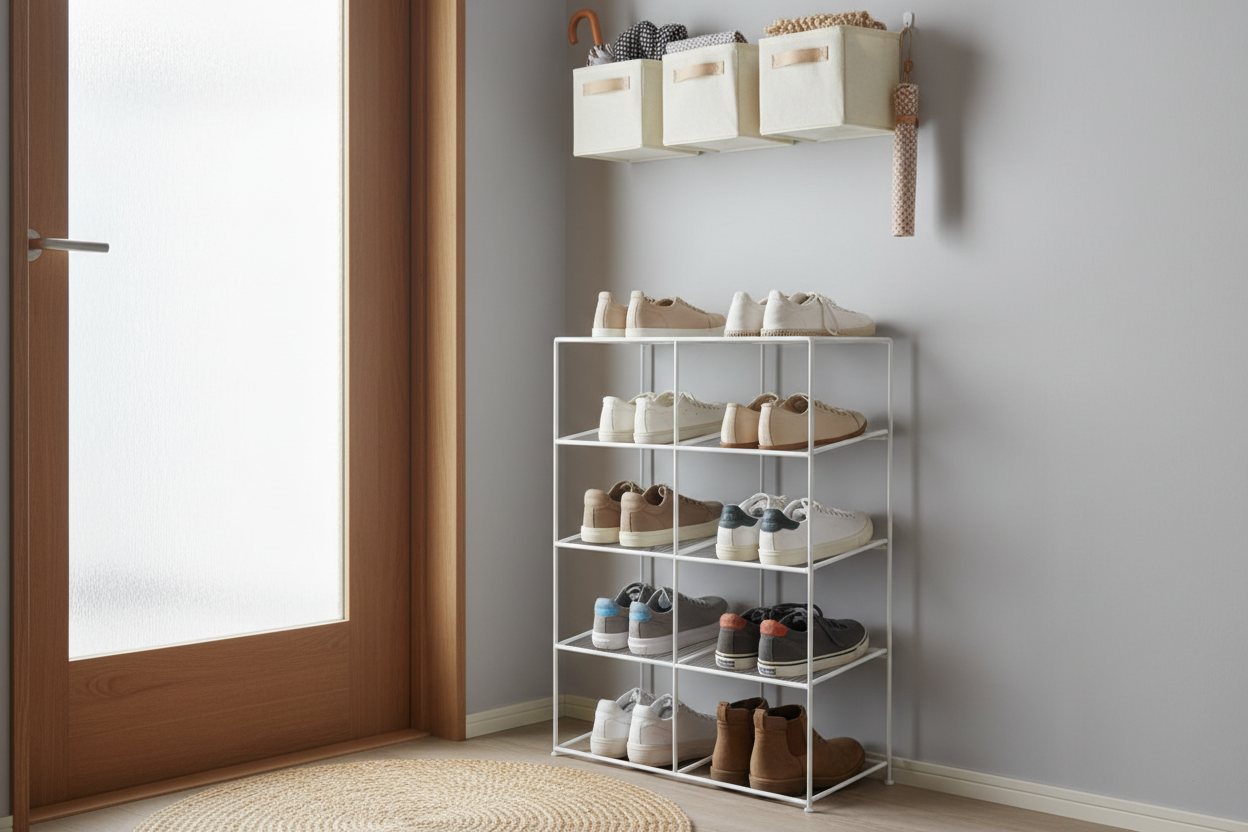 Shoe Storage Hacks for Small Spaces