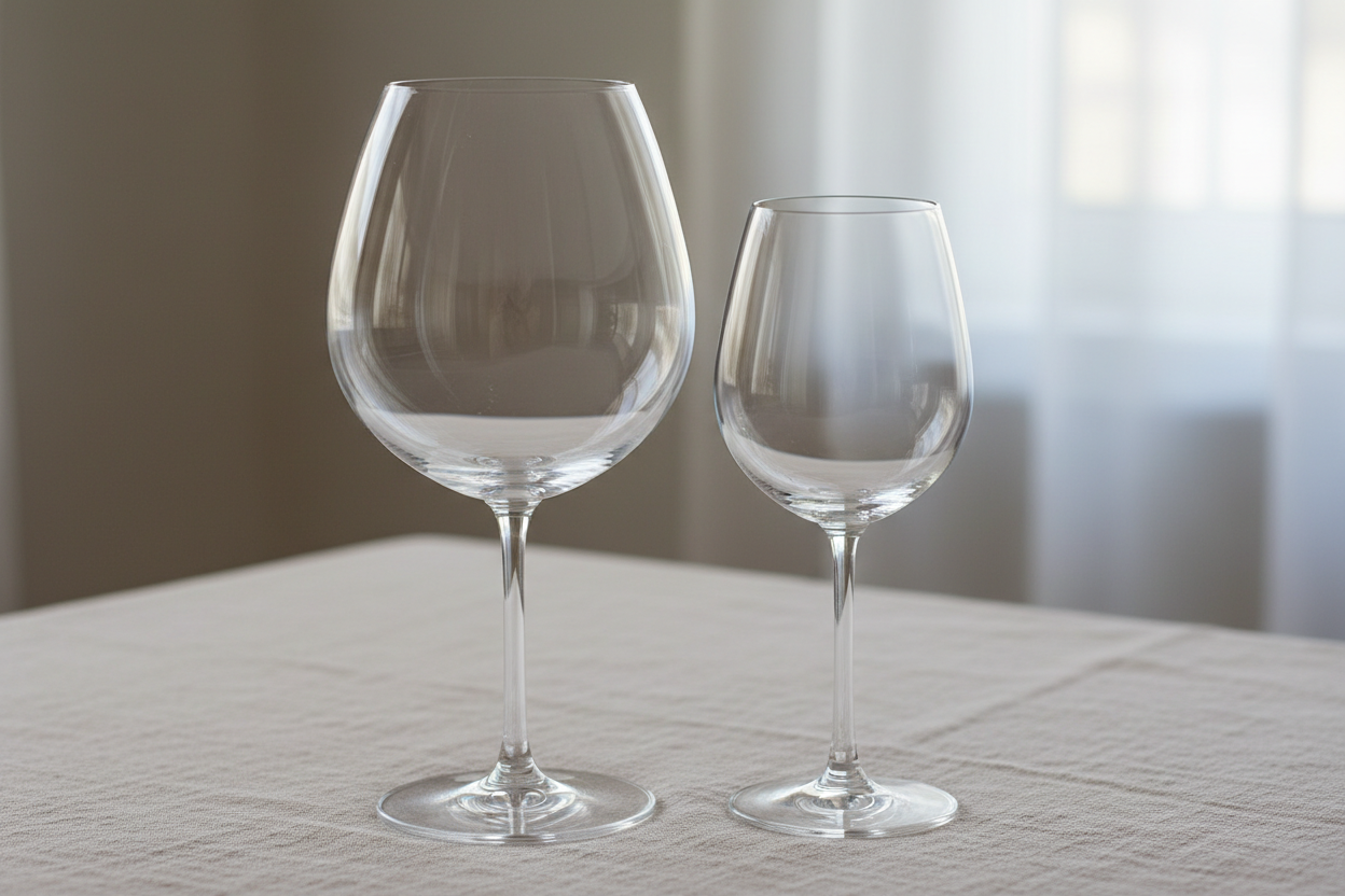 Red Wine vs White Wine Glass Shape Differences