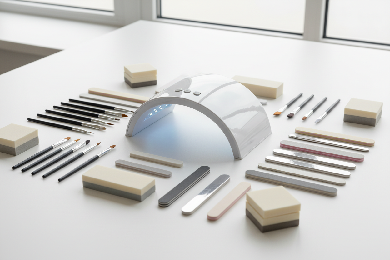 Nail Tools (Brushes, Files, LED Lamps 등)