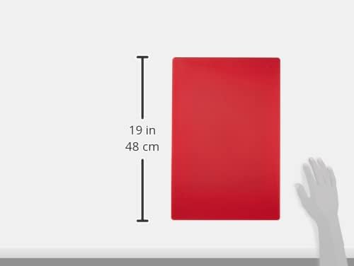 Winco Cutting Board, 12 by 18 by 1/2-Inch, Red