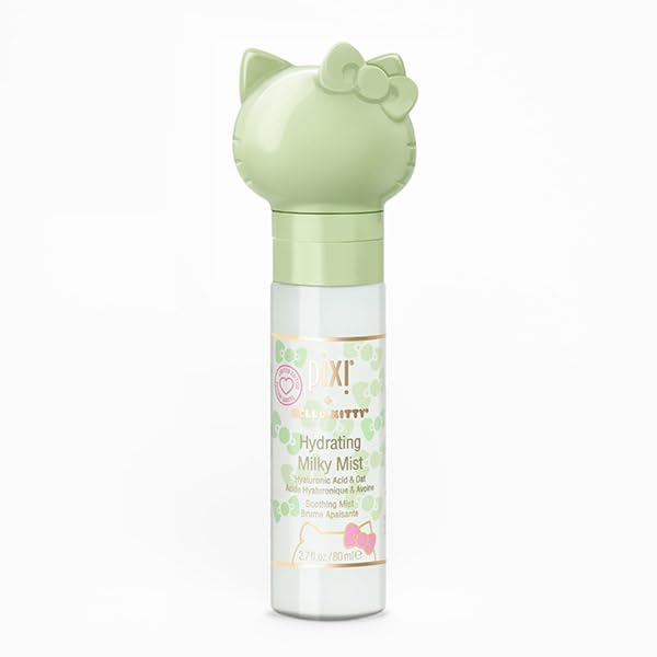Pixi Beauty + Hello Kitty Milky Mist 2.70 Fl Oz | Hydrating Moisturizer for Dry Skin | Infused with Hyaluronic Acid-BrightBean Baby