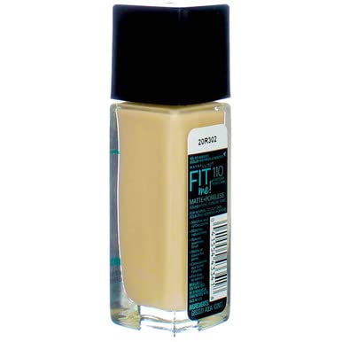 Maybelline New York Fit Me! Matte + Poreless Foundation, Porcelain [110] 1 oz (Pack of 3)-BrightBean Baby
