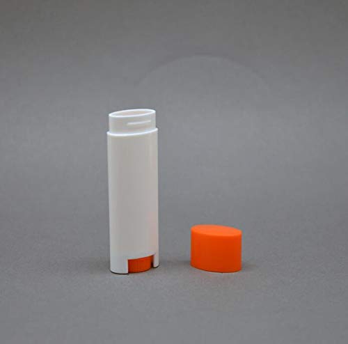 5ml 25Pcs Empty Oval Deodorant Lip balm Tubes Containers Twist-up Refillable Containers for Lipstick,Chapstick,Homemade Lip balm,DIY Deodorants(Pink White)-BrightBean Baby