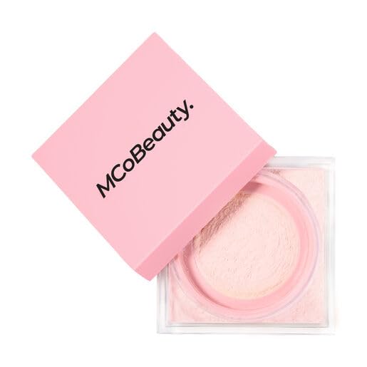 MCoBeauty Loose Powder Cool & Set - Rose Pink, Finely Milled Water-Based Setting Powder, Vegan, Cruelty Free Cosmetics-BrightBean Baby