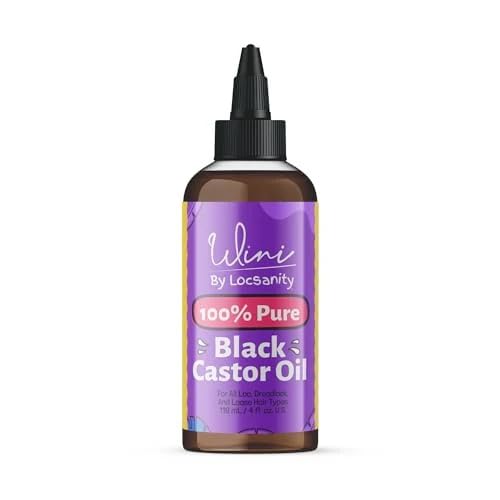 Locsanity Wini Pure 100% Cold Pressed Jamaican Black Castor Oil For Hair and Skin, 4 Fl Oz-BrightBean Baby
