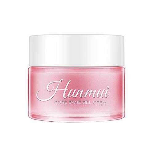 2Pcs Hunmui face primer pore base gel cream，Magical perfecting base face primer under foundation Anti-Aging WrinklesShrink Pore Remove Fine LinesExfoliatingAnti-Oxidation-BrightBean Baby