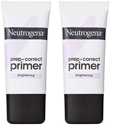 Neutrogena Prep + Correct Primer for Brightening Skin, Illuminating Makeup Primer with Seaweed Extract to Help Brighten Skin & Minimize Pores, 1.0 oz (Pack of 2)-BrightBean Baby