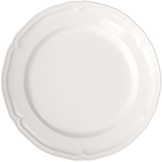 Villeroy & Boch Manoir Dinner Plate, Premium Porcelain, Made in Germany, 10.5 in, White