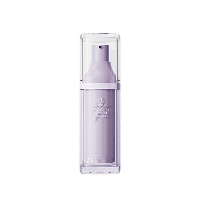 ZEESEA Purple Illuminating Face Primer for Brighten, Base Skin Color Correcting Primer for Poreless, Makeup Application & Hydrating Tinted Glow, Cruelty-Free Long Lasting Power Grip Formula, 1.06 Oz-BrightBean Baby