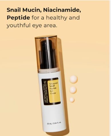 Tristar Advanced Snail Peptide Eye Cream, Anti-Wrinkle, Anti-Aging, Dark Circle Removing, Brightening Night Cream, 73.7% Snail Mucin - 30ml / 1FL Oz – 1 Count-BrightBean Baby