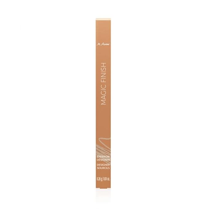 M. Asam MAGIC FINISH Eyebrow Designer Light-Brown - 4-in-1 eyebrow pencil with rotating mine & spiral brush, perfect shape & fullness thanks to powdery texture, optimal brow arch, eye make-up, 0.01 Oz-BrightBean Baby