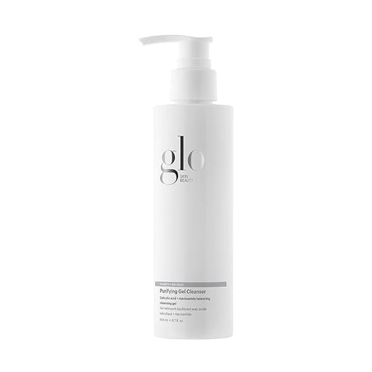 Glo Skin Beauty Purifying Gel Cleanser - Salicylic Acid + Niacinamide Face Wash Balances Skin, Targets Clogged Pores, Excess Oil & Breakouts - Gently Exfoliates & Minimizes Appearance of Fine Lines-BrightBean Baby