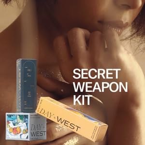 Day+West’s Secret Weapon Kit Skincare Gift Set | Three Sensitive Skin Essentials Including Hydrating Mist, Face + Neck Cream Moisturizer, Facial Oil | With Organic Prickly Pear, Calendula, Vitamin C-BrightBean Baby