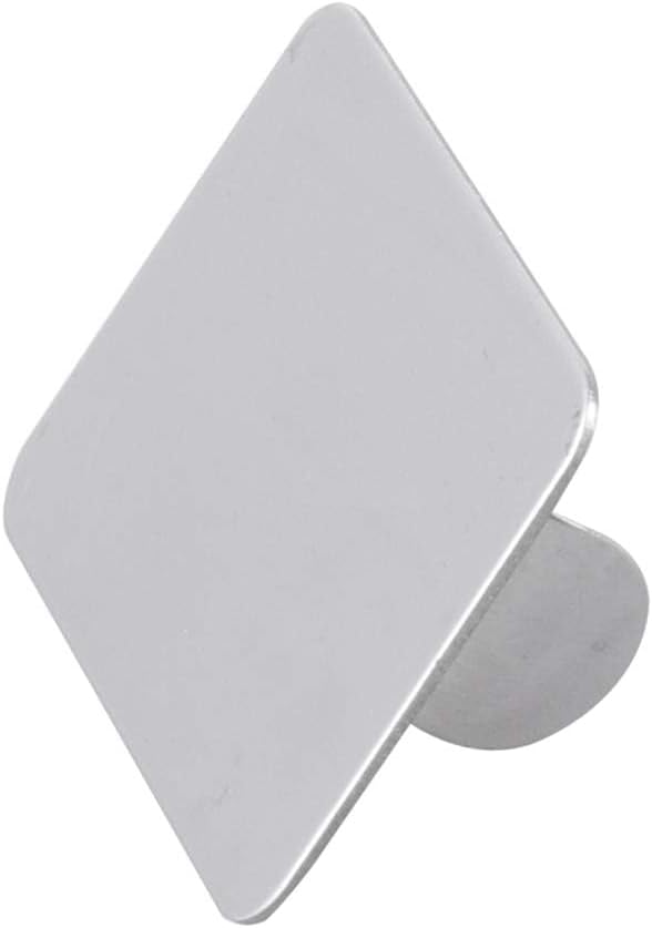 AKOAK 2 Pcs Stainless Steel Square Palette Mini Ring Makeup Palette Nail Blur Painting Tools DIY Nail Art can be Used for Eye Shadow Eyelash Pigment Mix-BrightBean Baby