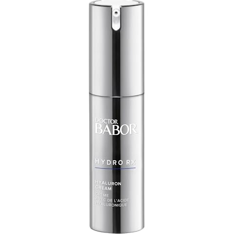 BABOR DOCTOR HydroRX Hyaluron Cream, Travel Lightweight Hyaluronic Acid Face Moisturizer for Dry Skin, Prevents Moisture Loss and Reduces Dryness Lines, Fragrance Free, 0.5 oz-BrightBean Baby