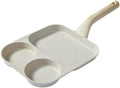 CLANK 3-in-1 Nonstick Egg Frying Pan - Multi-Section Breakfast Pan