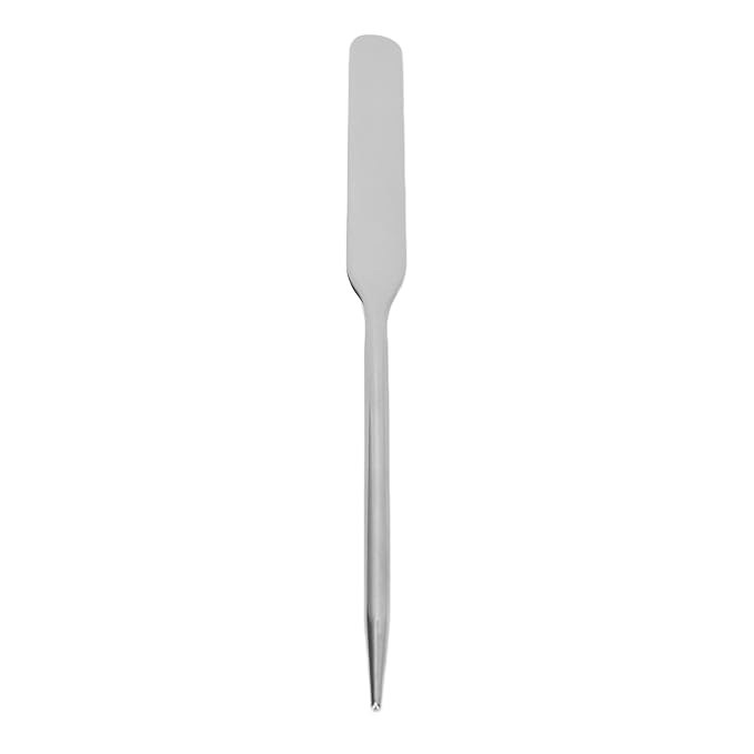 Stainless Steel Makeup Spatula, Liquid Foundation Spatula Stainless Steel Ergonomic Nail Art Stirring Tool Makeup Artist Makeup Tool-BrightBean Baby