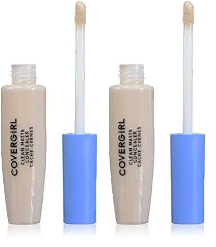 COVERGIRL - Clean Matte Concealer, Oil-Free, Lightweight Formula, Blendable, Natural-Looking Coverage, 100% Cruelty-Free (Pack of 2)-BrightBean Baby