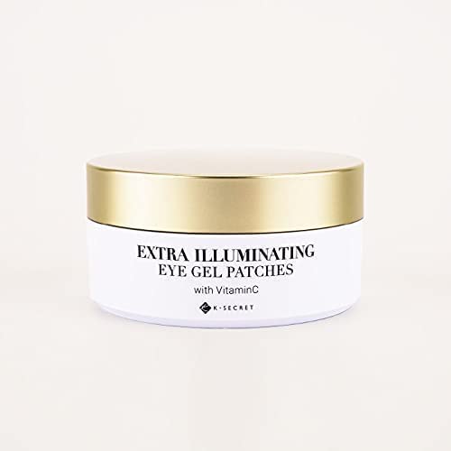 KSECRET Extra Illuminating Eye Gel Patches, 102g/3.45oz. 60pcs (15 full pairs) with VITAMIN C | Korean Skincare | Under Eye Masks for Pigmentation Revoval, Anti-Wrinkles, and Dark Circles…-BrightBean Baby