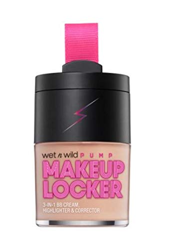 wet n wild Makeup Locker- 3-In-1 Sheer BB Cream, Highlighter & Corrector (174 Light)-BrightBean Baby