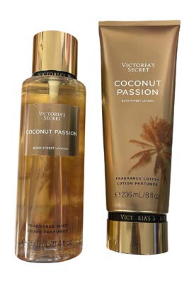 Victoria's Secret Coconut Passion Fragrance Mist and Body Lotion Gift Set (Coconut Passion)-BrightBean Baby