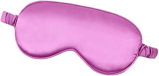 100% Natural Mulberry Soft Silk Sleep Mask, Light Blocking Eye Masks For Sleep, Night Blindfold Eye Mask Cover For Men And Women, Sleeping Night Mask For Travel (Purple)-BrightBean Baby