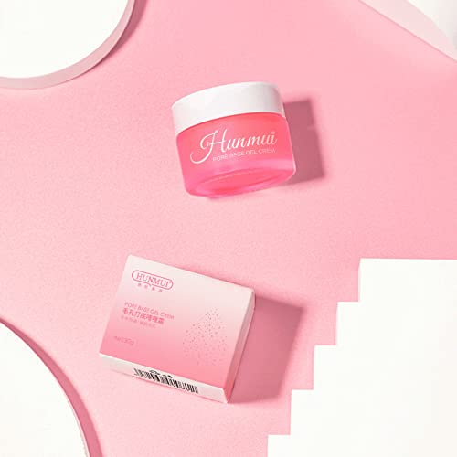Hunmui Face Primer Pore Base Gel Cream，Magical Perfecting Base Face Primer Under Foundation Anti-Aging WrinklesShrink Pore Remove Fine LinesExfoliatingAnti-Oxidation.1Pcs-BrightBean Baby