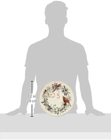 Lenox 185591602 Winter Greetings, Ivory Bone China, 5-Piece Place Setting, Christmas Dinnerware Set, Holiday Hosting