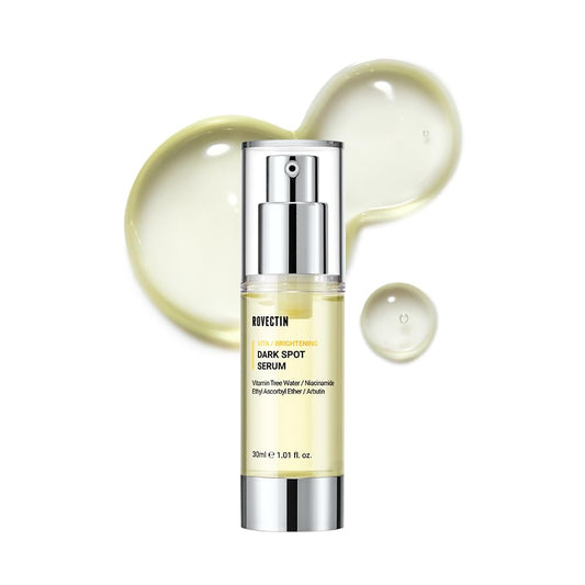 ROVECTIN Vita Dark Spot Serum for Clearing Blemish and Evening Skin Tone | Rich Vitamin C, Brightening, Hydrating For Dry, Sensitive, Normal, Oily Skin | Vegan K-Beauty (1.01 Fl. Oz, 30ml)-BrightBean Baby