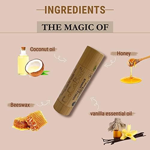 Chapstick Lip Balm Lip Moisturizer For Dry & Chapped Lips 100% Organic Lip Balm For Soft And Shiny Lips Cute And Portable Lip Care Balm for Kids and Women's With Bamboo Packaging (Lime)-BrightBean Baby