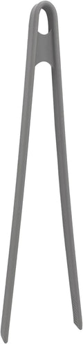 1Pcs Silicone Toaster Tong, 11.6 Inch Long Silicone Kitchen Tong for Toaster Cooking Utensil Bread Waffle Tong Food Tweezer Grey Toast Tong for Cooking Serving Bacon Salad Fruit Food, SATONBEYI