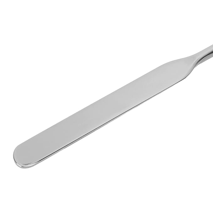 Stainless Steel Makeup Spatula, Liquid Foundation Spatula Stainless Steel Ergonomic Nail Art Stirring Tool Makeup Artist Makeup Tool-BrightBean Baby